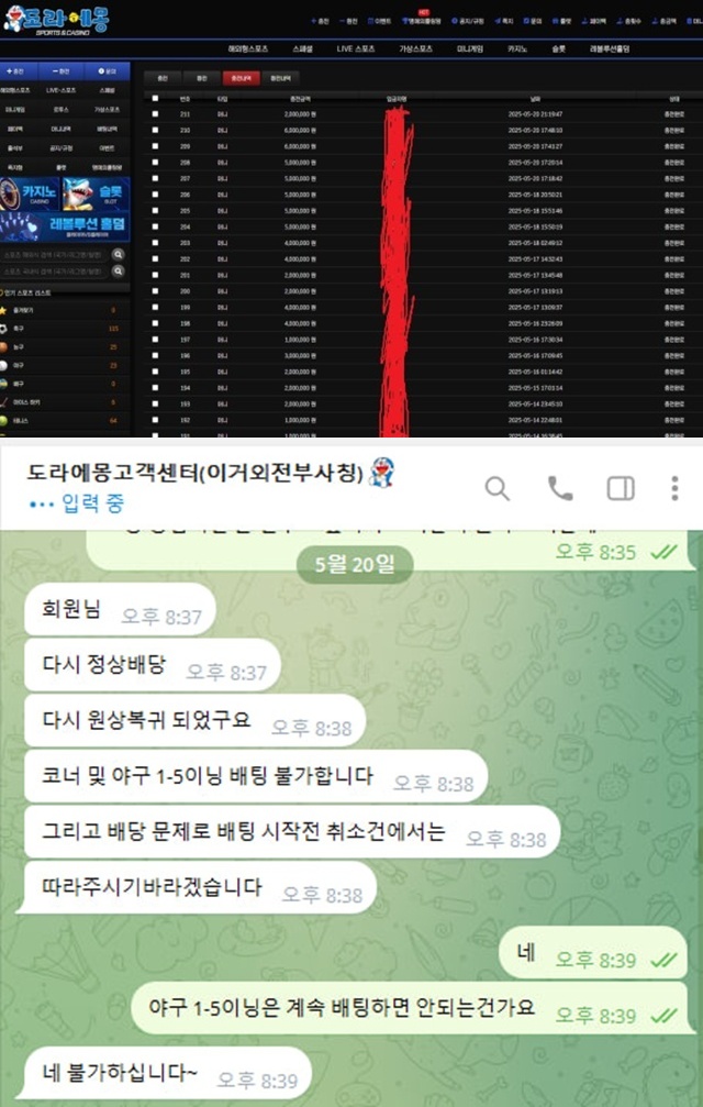 도라에몽 먹튀 확정