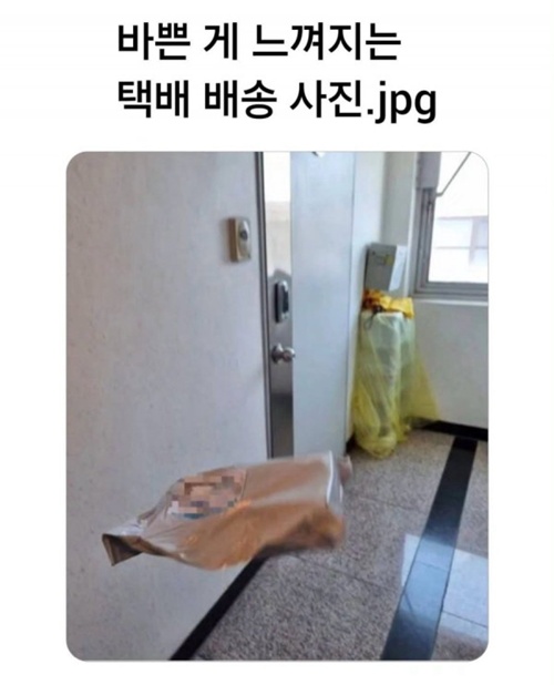 바쁜 게 느껴지는 배송 사진