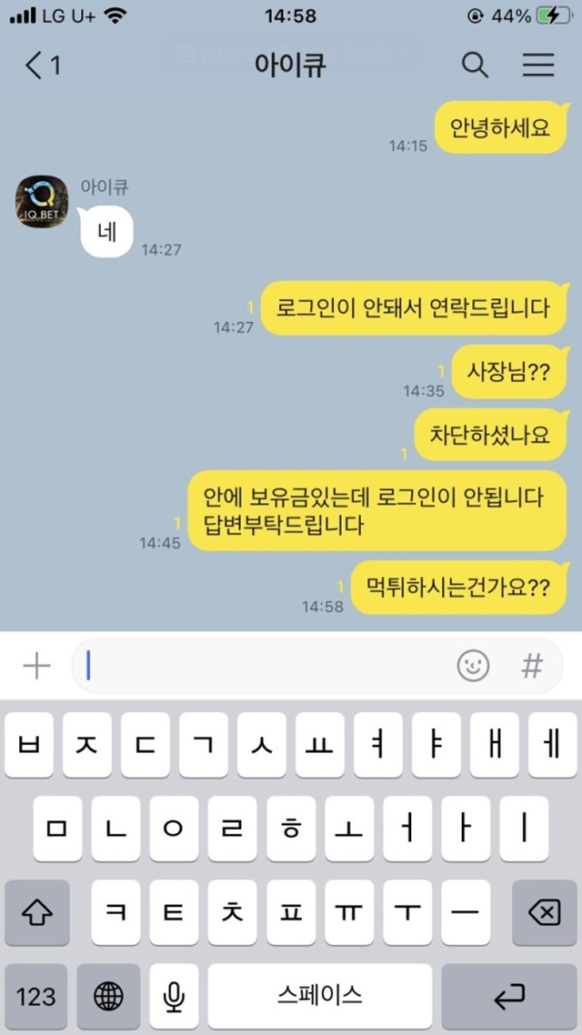 아이큐 먹튀 확정