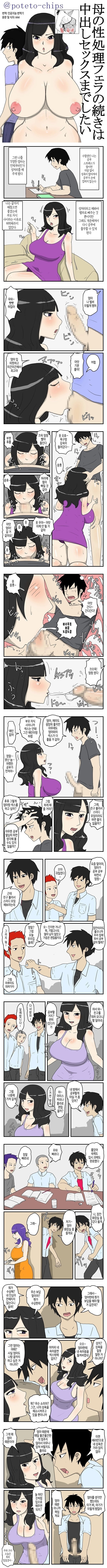 엄마의 성 처리 펠라에 이어 질내ㅅ정 ㅅ스까지 하고 싶다 - 1