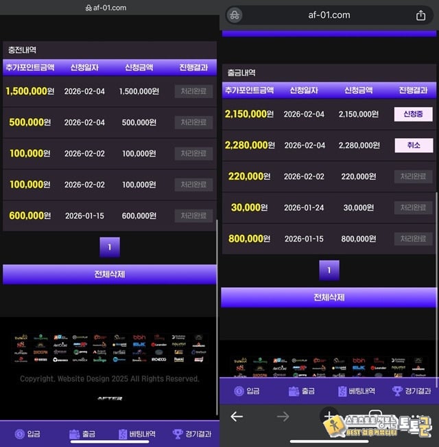 애프터 먹튀사이트 신고